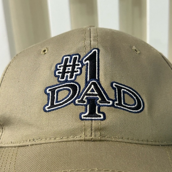 Vintage #1 Dad Adjustable SnapBack Hat Cap - Picture 3 of 8